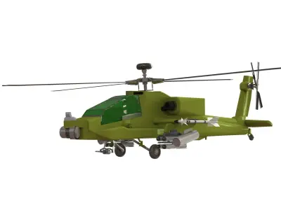 Apache afghanistan military helicopter - afghanistan military... 3D model