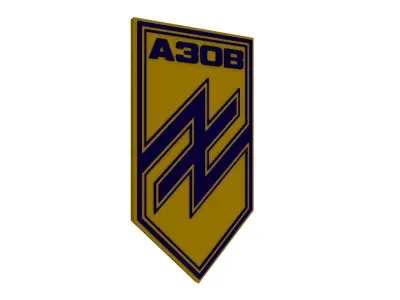 Emblem of the Azov Battalion 3D model
