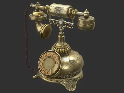 Antique Telephone 3D model