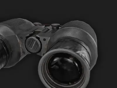Binoculars Low-poly 3D model get