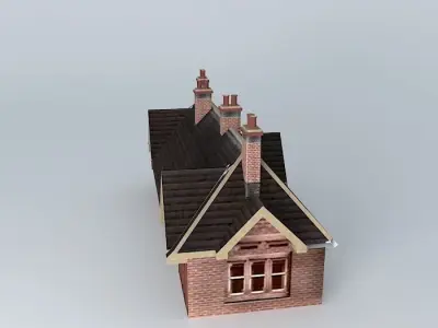 Eco Rail Track Station Dummy Old Steam Days Free 3D model