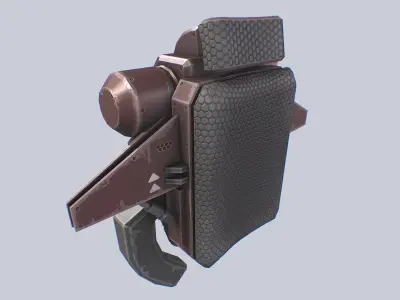 Scifi Jetpack Low-poly 3D model