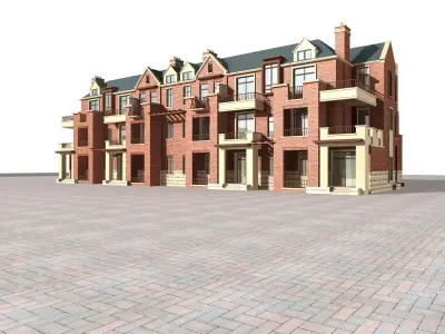 Villa residential building 3D model buy