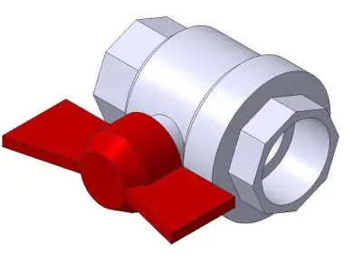 Ball Valve Bugatti 302  half inch 3D model
