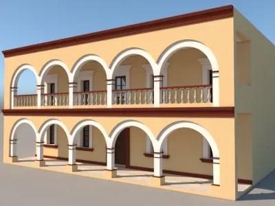 Mexican House 2 Faces  3D model