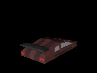 Super car Low Poly Free low-poly 3D model