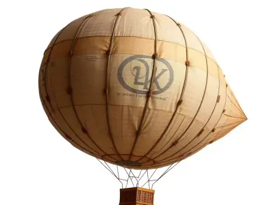 Vintage Air Balloon model pack Low-poly 3D model
