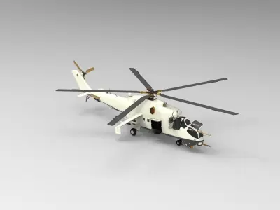 Mil Mi-24 Hind 3D model