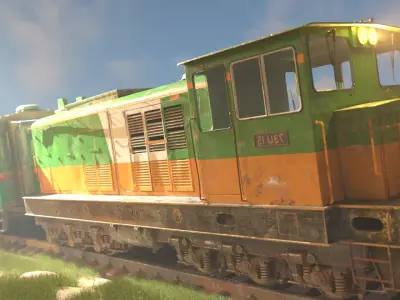 UG Train Low-poly 3D model