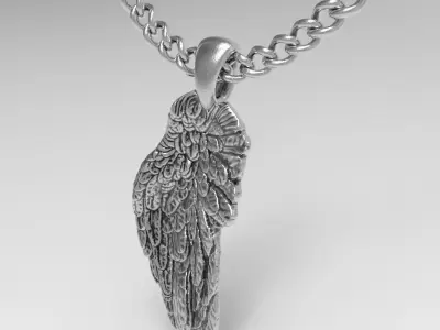 Wing Pendant Printable 3D print model