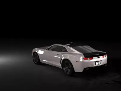 chevrolet  camaro 2008 3D Model  Free 3D model