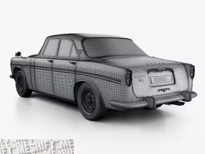 1973 Classic British Coupe 3D model