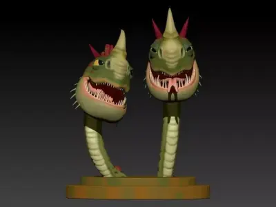 Cremallerus espantosus 3D print model