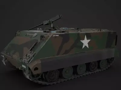 Low poly M113 Low-poly 3D model