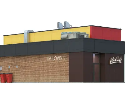 Mc Donalds restaurant 04 3D model