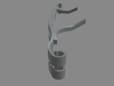 Bull Bar 02 Low-poly 3D model