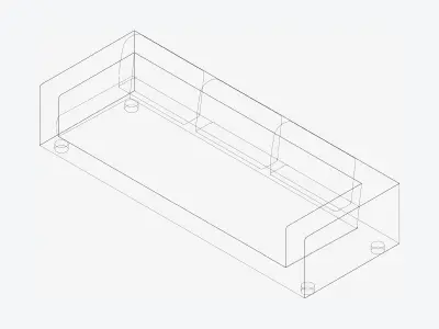 Seat - Sofa - Simplicity - Comfort - Triple Low-poly 3D model