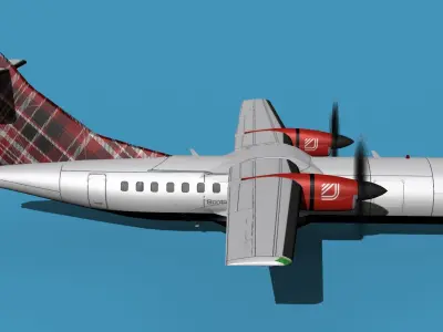 ATR-42-320 Logan Air 3D model