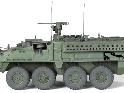 M1130 Stryker CV Low-poly 3D model