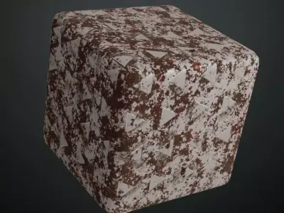 Industrial Metal Triangle Studs PBR Seamless Texture