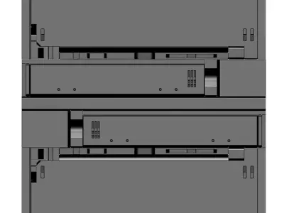 Three Panel Modules 3D model