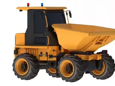 JCB 6T-1 Cabbed Site Dumper 3D model