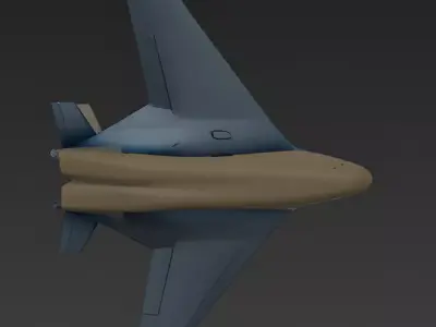 Stealth Combat Drone UCAV 3D Model Low-poly 3D model