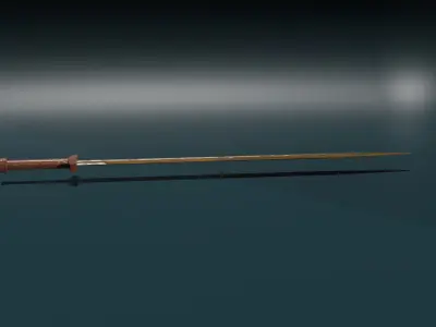 game ready low poly sword Free low-poly 3D model order