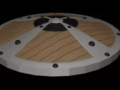 Low poly ancient shield Free low-poly 3D model