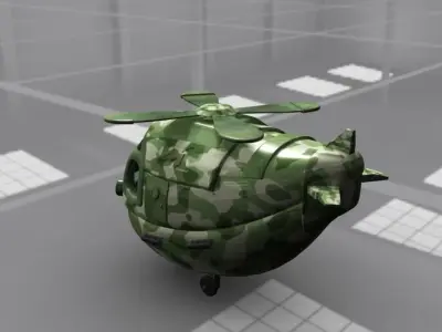 Heavy Chopper Cartoon  3D model