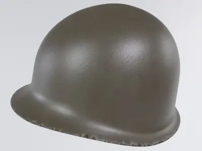 American war helmet Low-poly 3D model