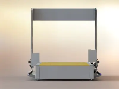 3m-cnc-hotwire-cutter machine with sheet of paper Free 3D model