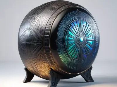 SciFi Energy Core Artifact 3D model