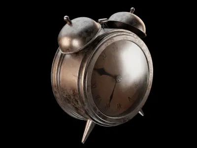 Old Alarm Clock 3D Model  3D model