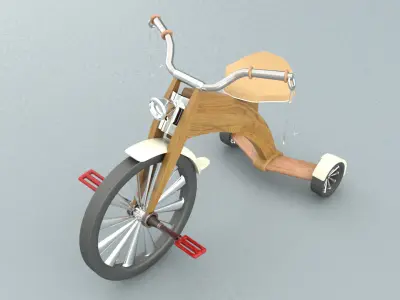 laos Kid Bicycle 3D model