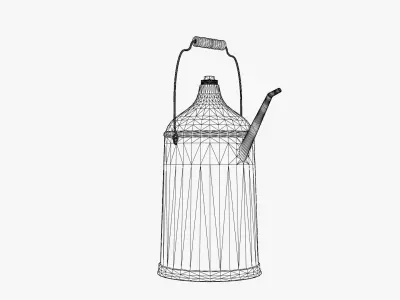 Old Oil Can Low-poly 3D model purchase