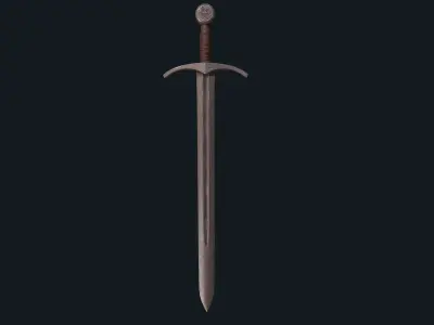 Medieval Sword - Sword - Weapon - Steel Sword -  Old Sword       Low-poly 3D model