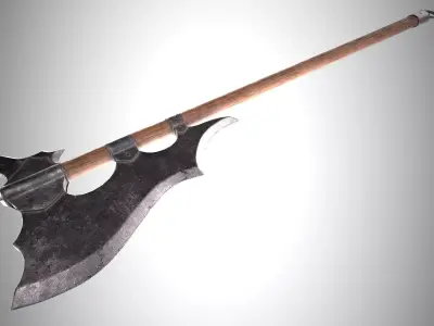 Battle Axe  Low-poly 3D model