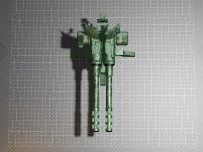 Alien Shooter Turret Replica Low-poly 3D model