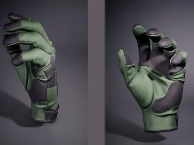 Gloves Qa Free 3D model