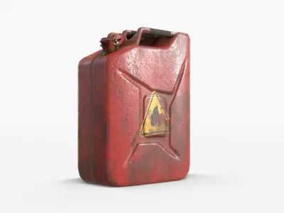 Jerrycan Asset 02 Low-poly 3D model