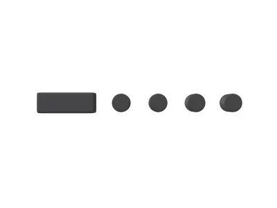 Morse Code 6 v1 001 Low-poly 3D model