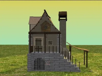 Old Home 3D Model Free 3D model