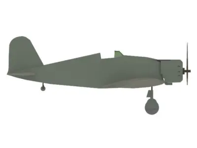 AIRCRAFT FIATG50 3D model