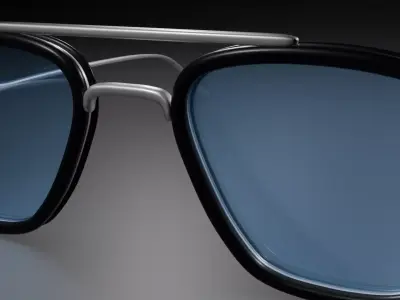 Ironman sunglasses Low-poly 3D model