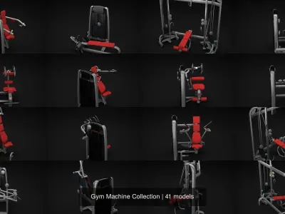 Gym Machine Collection 3D Model Pack
