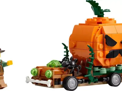 TwindBricks3D - 40822 - Jack-O-Lantern Pickup Truck 3D print model