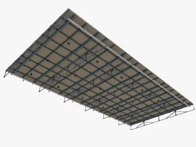 Ceiling Ventilation Pipes 13 3D model