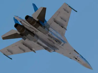 Sukhoi Su-35 3D model buy