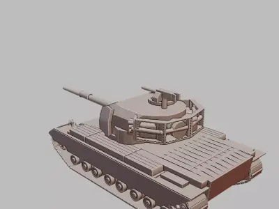 Action X Tank 3D Printable Experimental Heavy Tank Model 3D print model